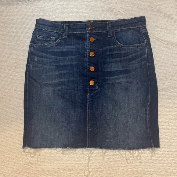 J Brand Cutoff Denim Skirt - Picture 2 of 8